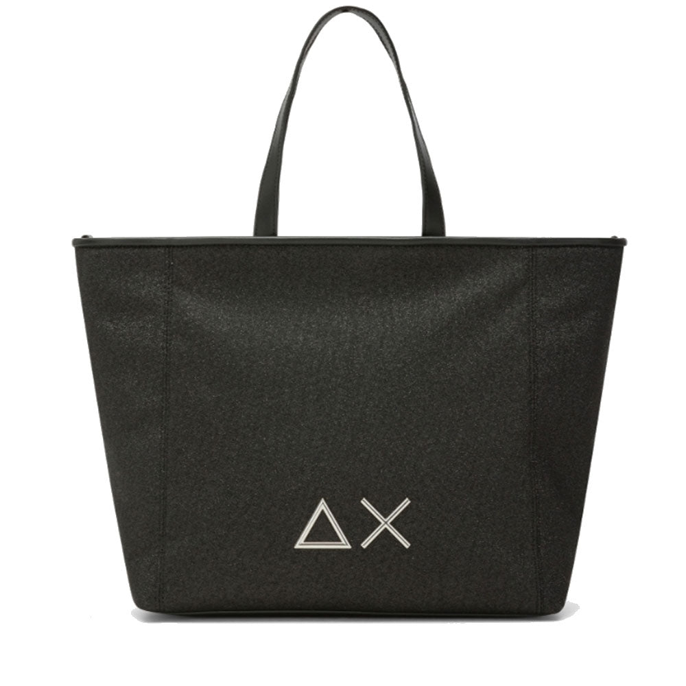 Shopping Bag Media SUN68 linea Jacqueline Glitter colore Nero - Z35267