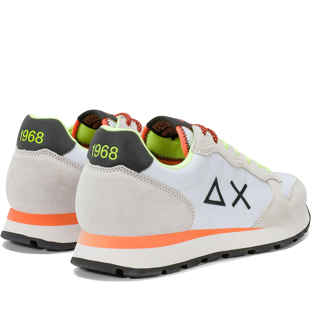 Scarpe Uomo Sun68 Sneakers Tom Fluo Bianco - Z36102