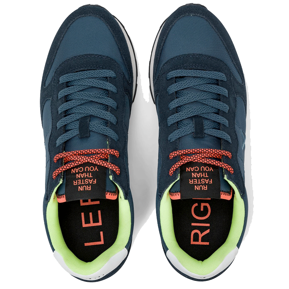 Scarpe Uomo Sun68 Sneakers Tom Fluo Navy Blue - Z36102