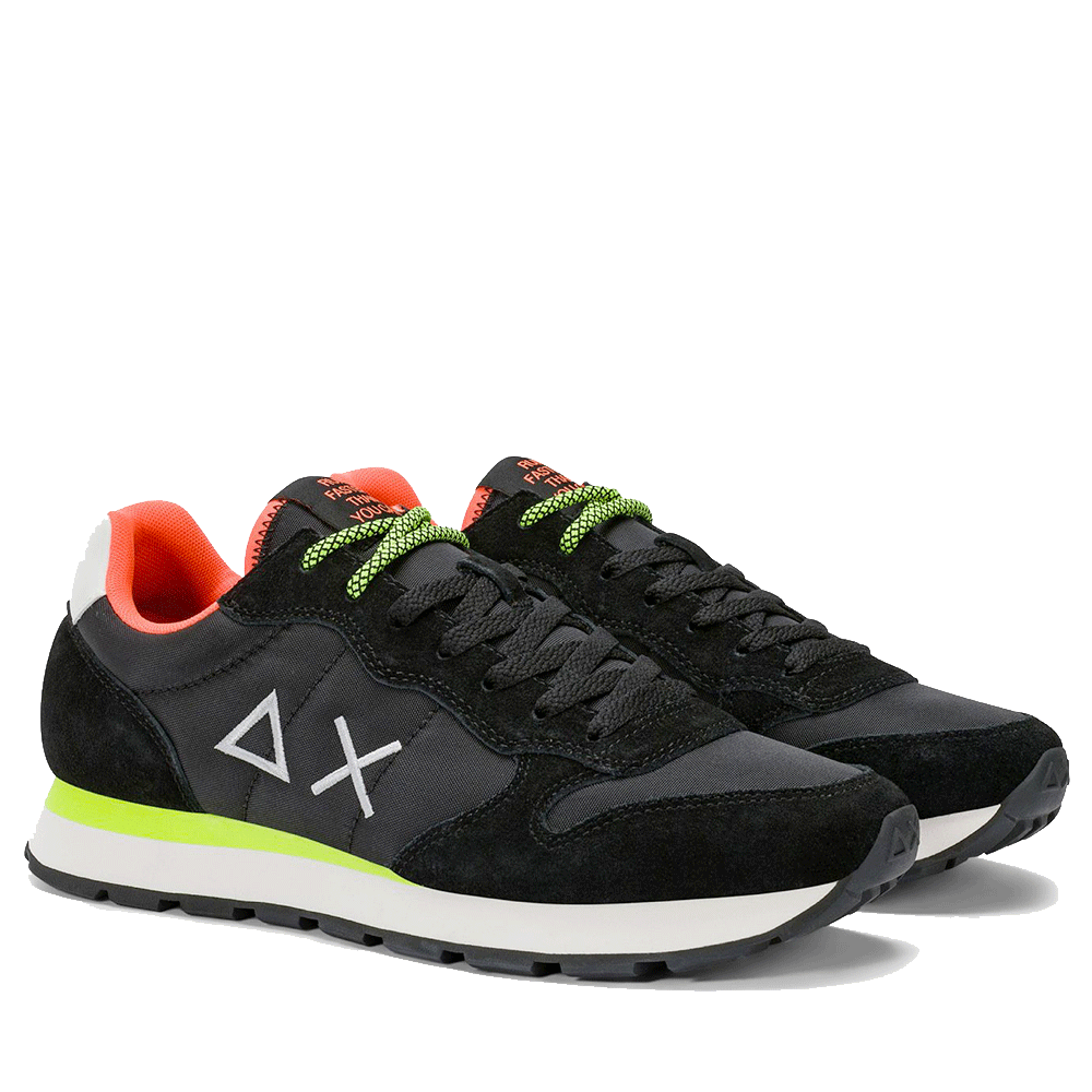 Scarpe Uomo Sun68 Sneakers Tom Fluo Nero - Z36102