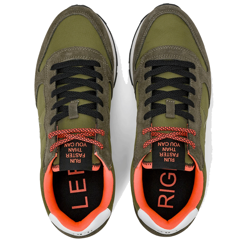 Scarpe Uomo Sun68 Sneakers Tom Fluo Militare - Z36102