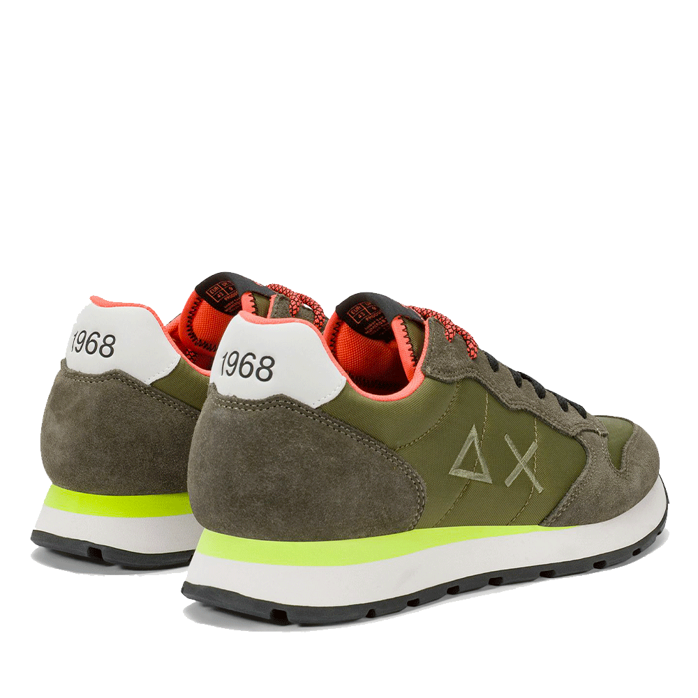 Scarpe Uomo Sun68 Sneakers Tom Fluo Militare - Z36102