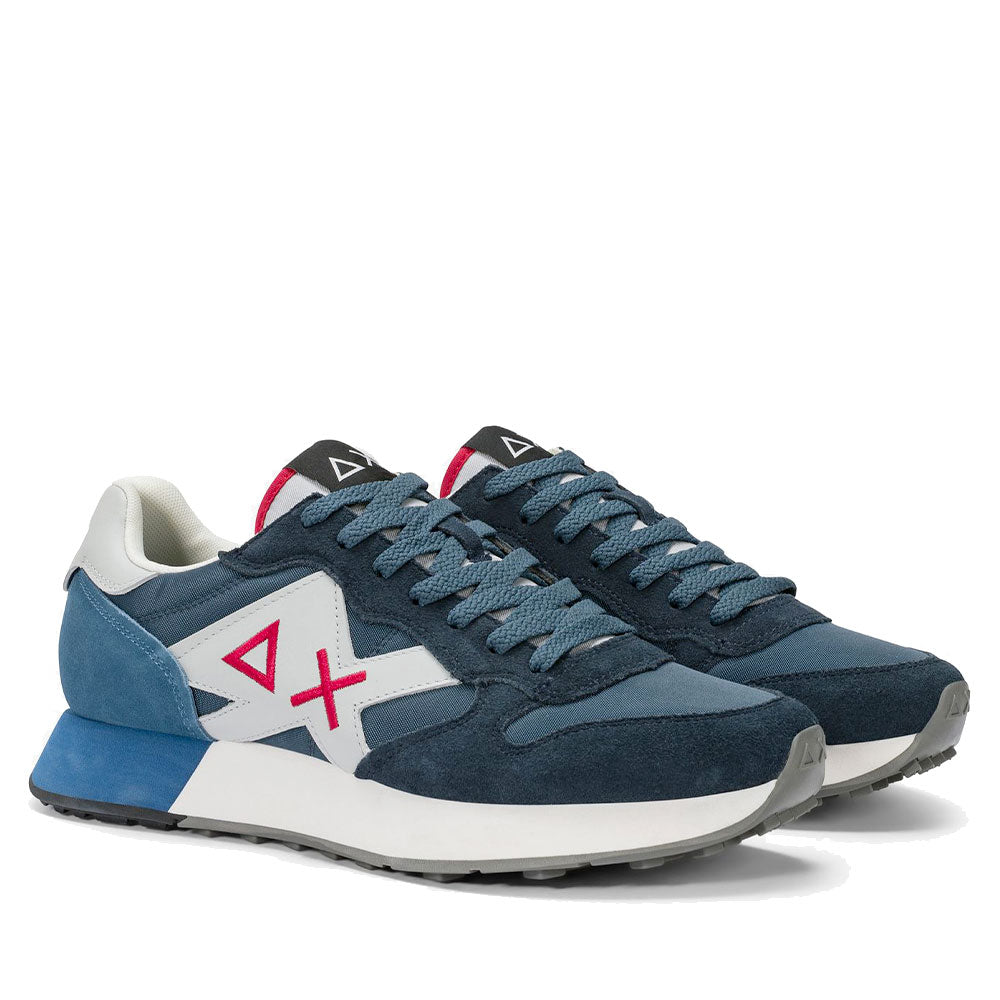 Scarpe Uomo Sun68 Sneakers Jaki 2.0 Solid Navy Blue - Z36115