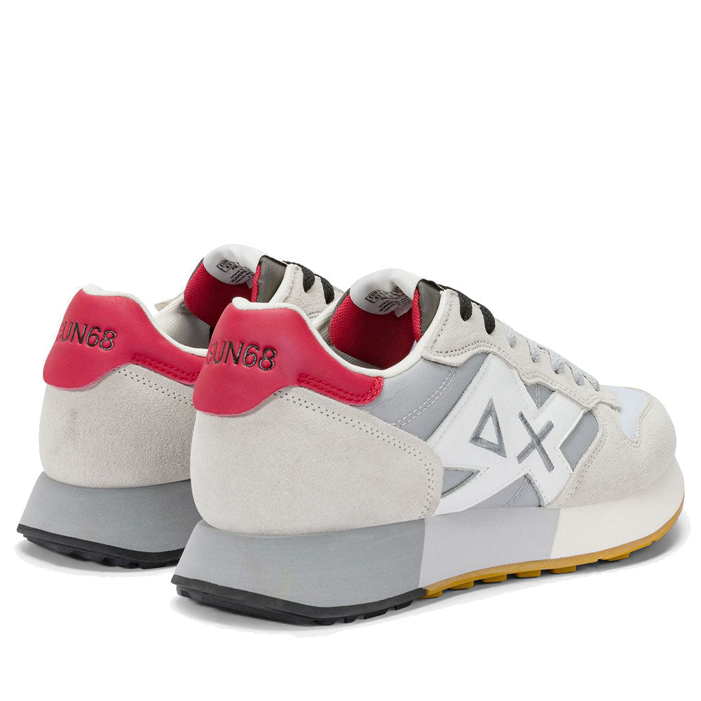 Scarpe Uomo Sun68 Sneakers Jaki 2.0 Bicolor Bianco - Grigio -Z36116