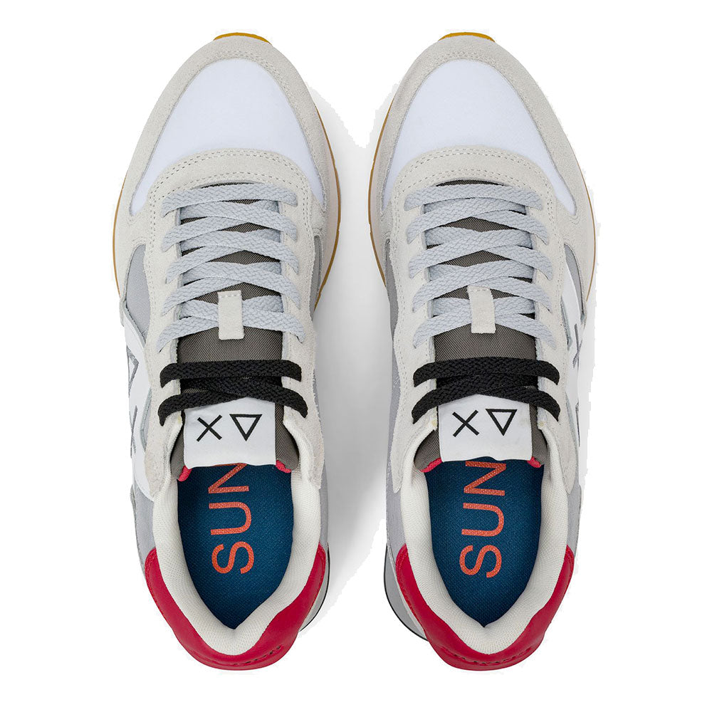 Scarpe Uomo Sun68 Sneakers Jaki 2.0 Bicolor Bianco - Grigio -Z36116