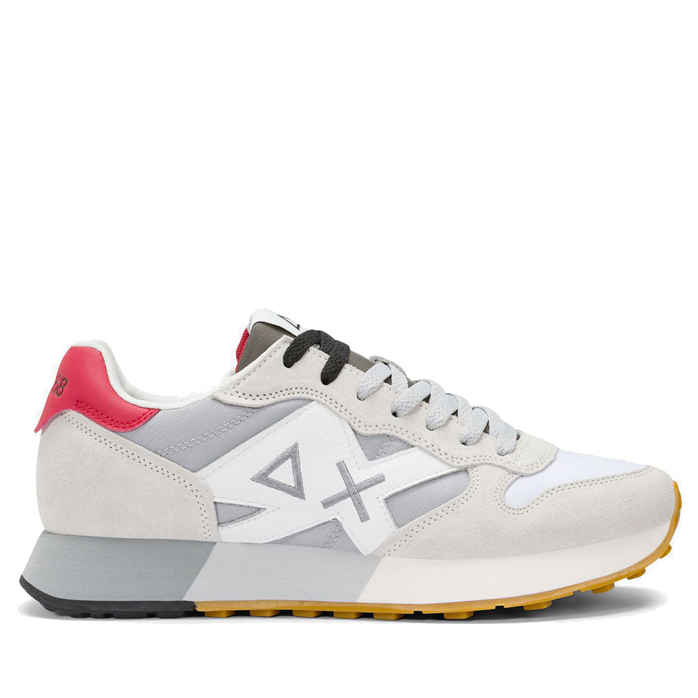 Scarpe Uomo Sun68 Sneakers Jaki 2.0 Bicolor Bianco - Grigio -Z36116