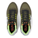 Scarpe Uomo Sun68 Sneakers Jaki 2.0 Fluo Militare - Z36117