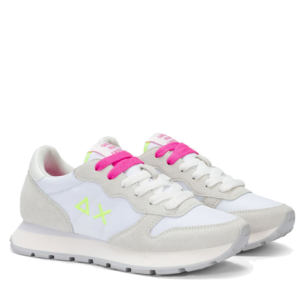 Scarpe Donna Sun68 Sneakers Ally Solid Bianco - Fuxia - Z36201