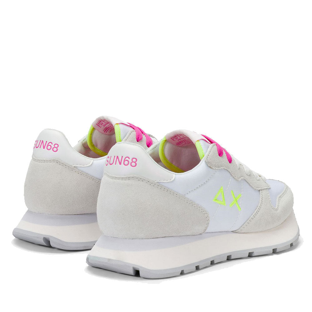 Scarpe Donna Sun68 Sneakers Ally Solid Bianco - Fuxia - Z36201