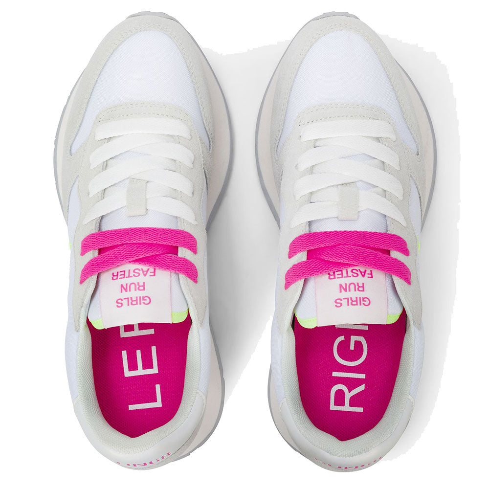 Scarpe Donna Sun68 Sneakers Ally Solid Bianco - Fuxia - Z36201