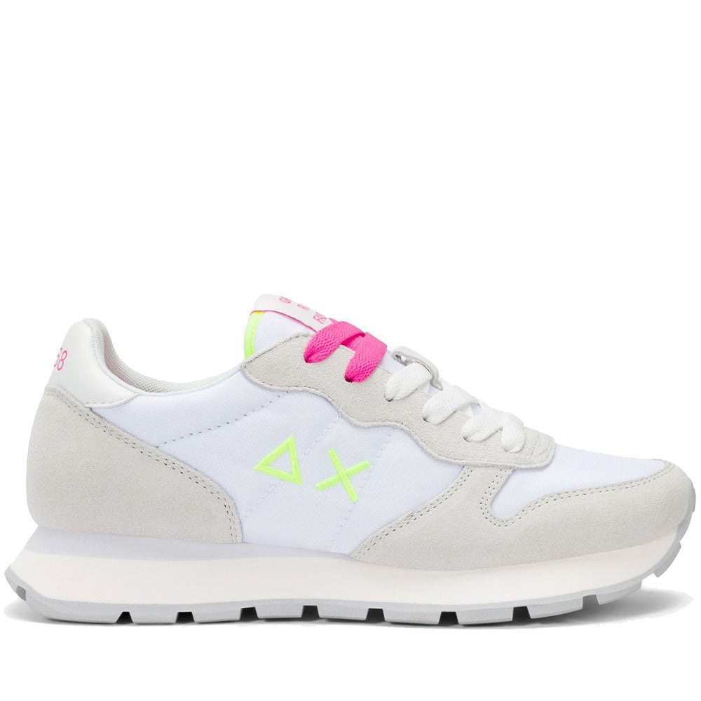 Scarpe Donna Sun68 Sneakers Ally Solid Bianco - Fuxia - Z36201