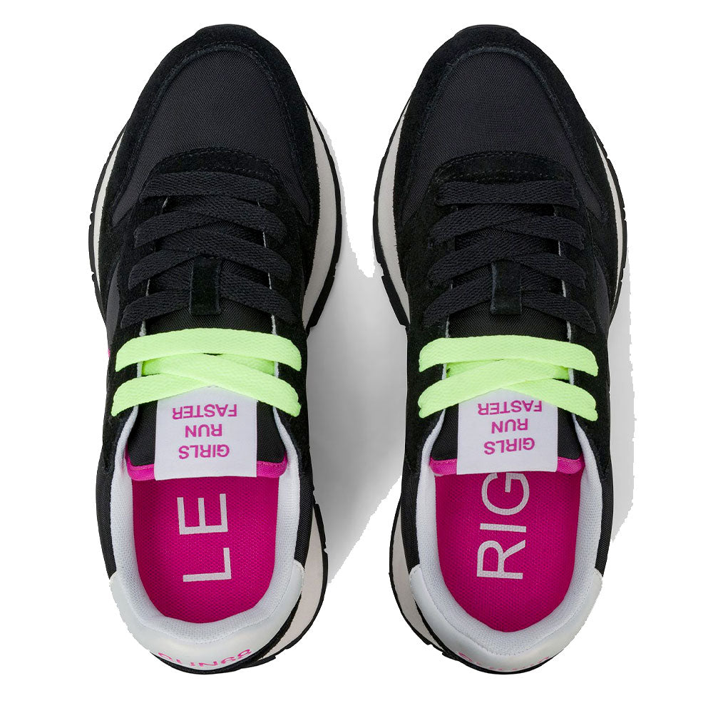 Scarpe Donna Sun68 Sneakers Ally Solid Nero - Fuxia - Z36201