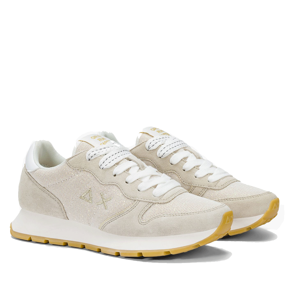Scarpe Donna Sun68 Sneakers Ally Glitter Textile Colore Oro - Z36203