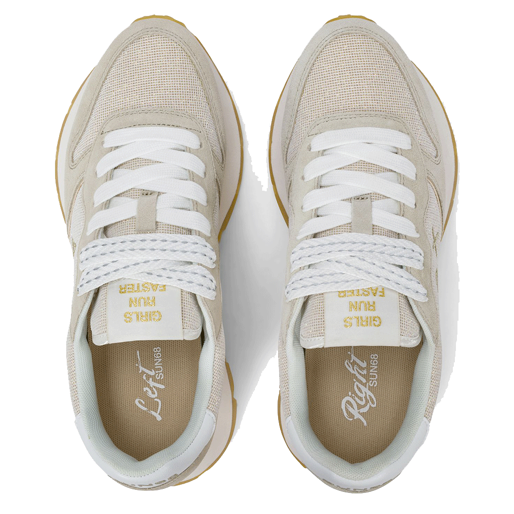 Scarpe Donna Sun68 Sneakers Ally Glitter Textile Colore Oro - Z36203