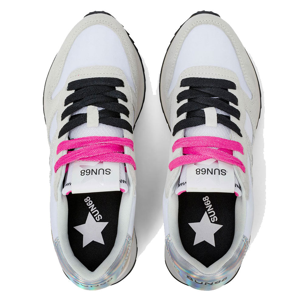 Scarpe Donna Sun68 Sneakers Stargirl Glitter Logo Colore Bianco - Z36214