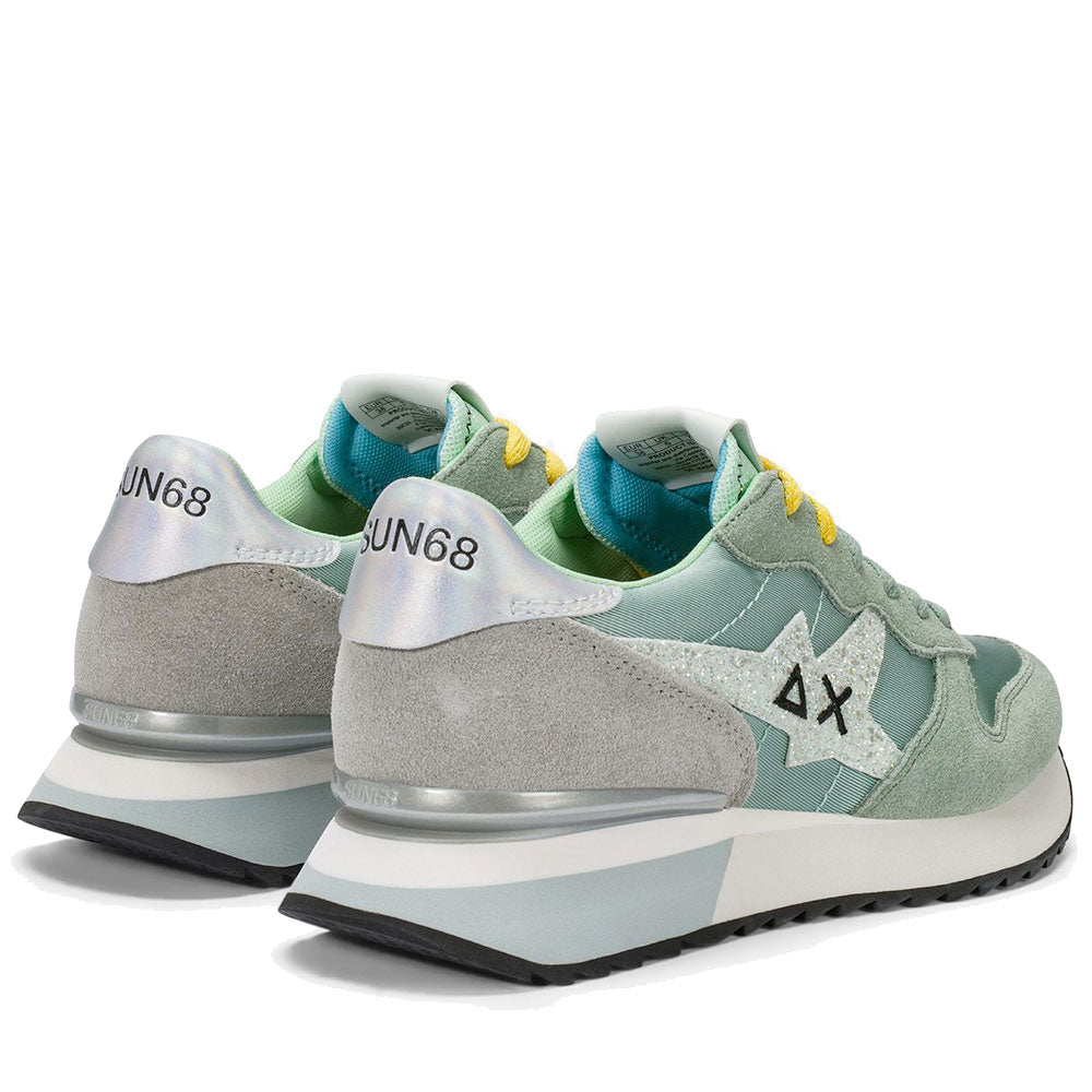 Sun68 Stargirl Glitter Sneakers Damen Grün