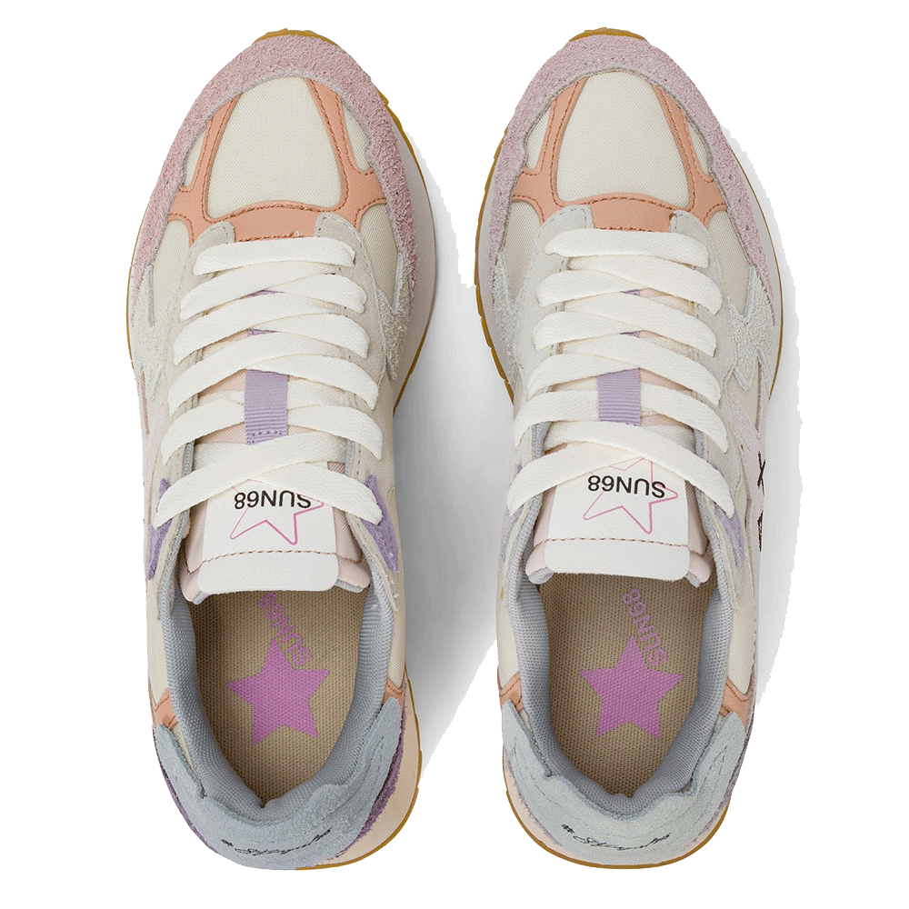 Scarpe Donna Sun68 Sneakers Stargirl Multicolor Option Bianco Panna - Z36215