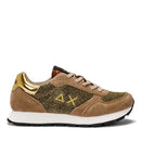 Scarpe Sun68 Sneakers Girl's Sally Glitter Teen Colore Beige Scuro - Z43404T