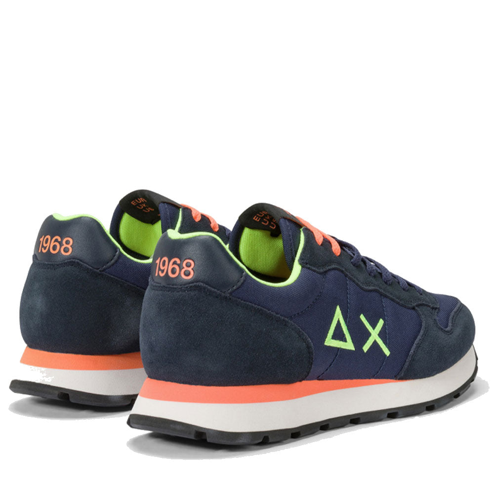 Scarpe Uomo Sun68 Sneakers Tom Fluo Navy Blue - Z44102