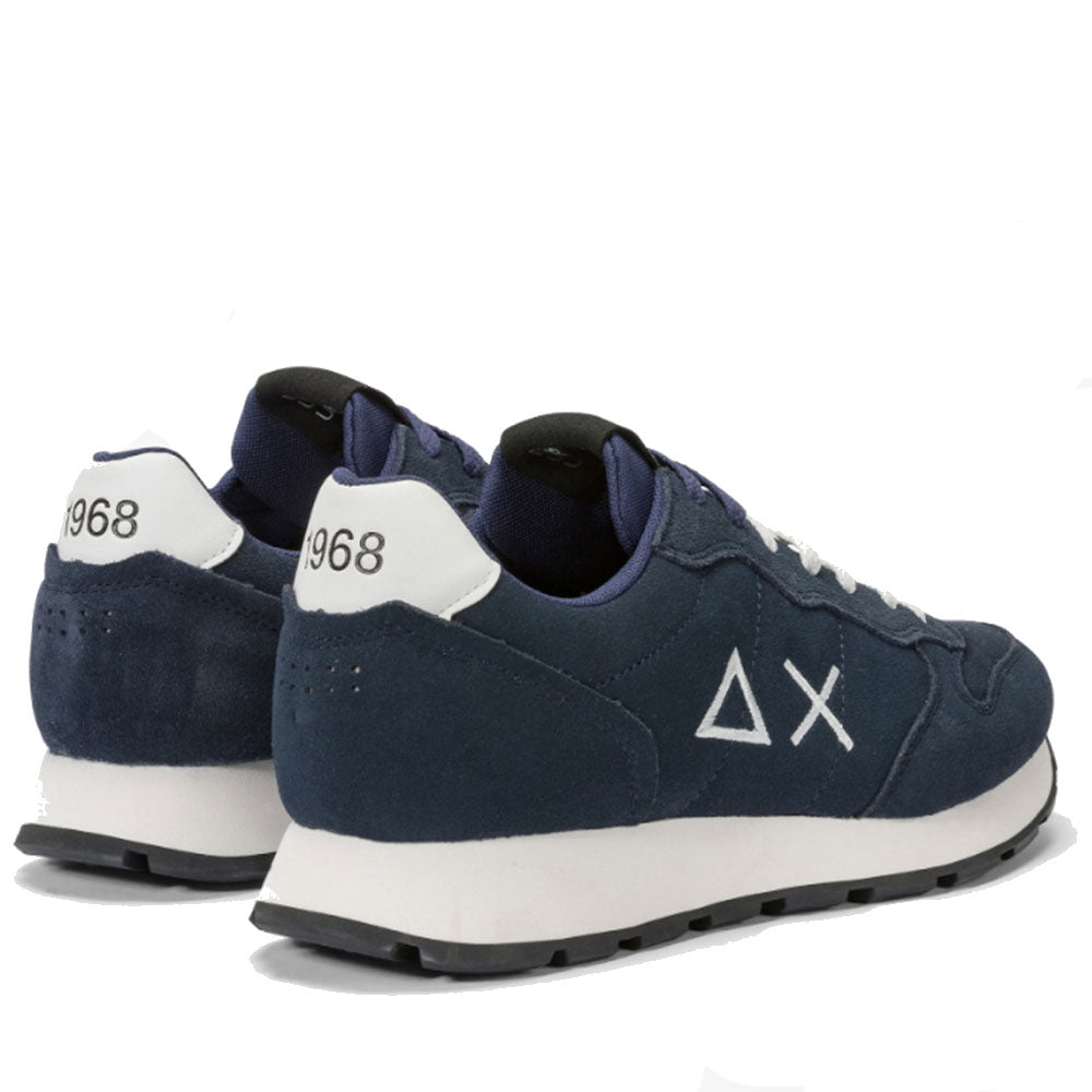 Scarpe Uomo Sun68 Sneakers Tom Suede Navy Blue - Z44106