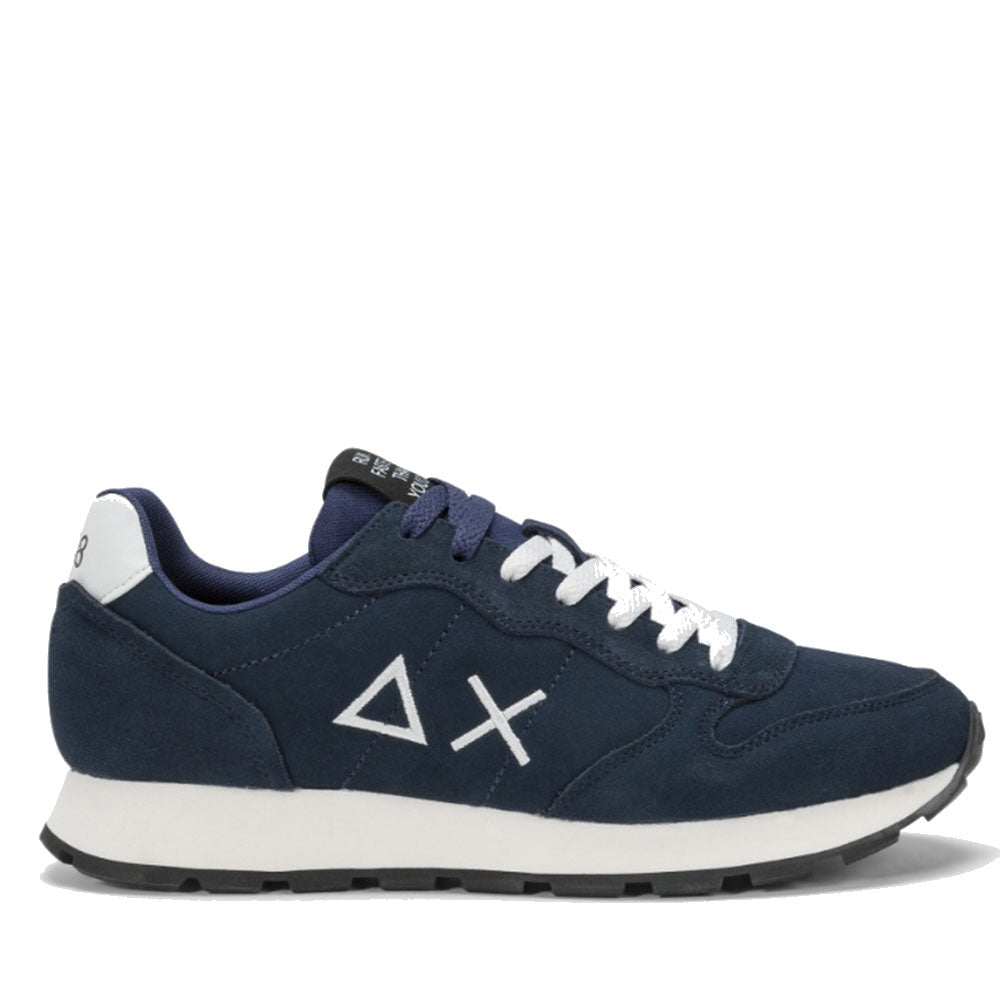 Scarpe Uomo Sun68 Sneakers Tom Suede Navy Blue - Z44106