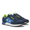 Scarpe Uomo Sun68 Sneakers Jaki Fluo Navy Blue - Z44115