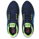 Scarpe Uomo Sun68 Sneakers Jaki Fluo Navy Blue - Z44115