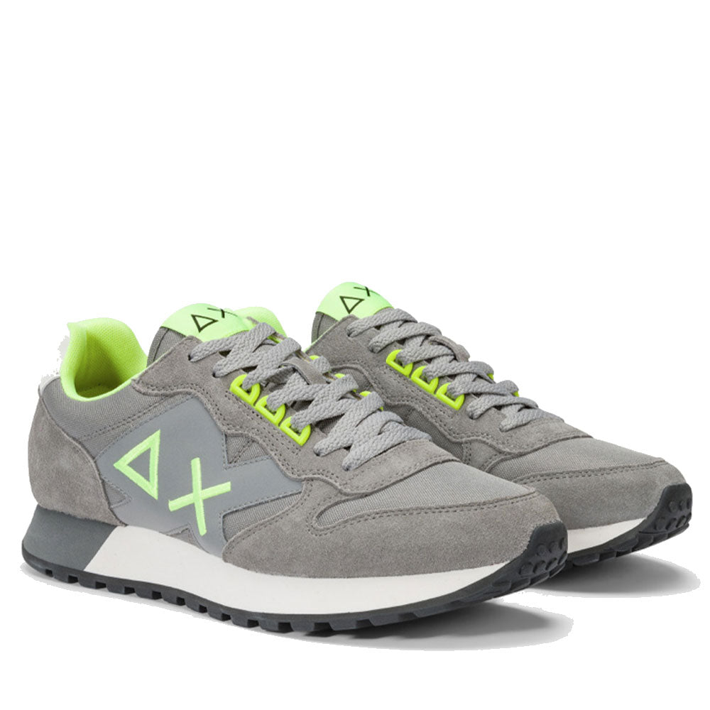 Scarpe Uomo Sun68 Sneakers Jaki Fluo Grigio Medio - Z44115