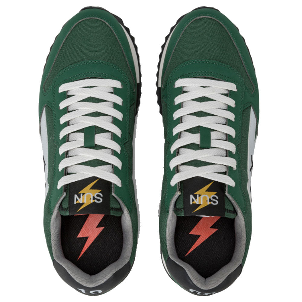 Scarpe Uomo Sun68 Sneakers Niki Solid Verde Scuro - Z44121