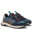 Scarpe Uomo Sun68 Sneakers Fire and Camping Colore Navy Blue - Z44128