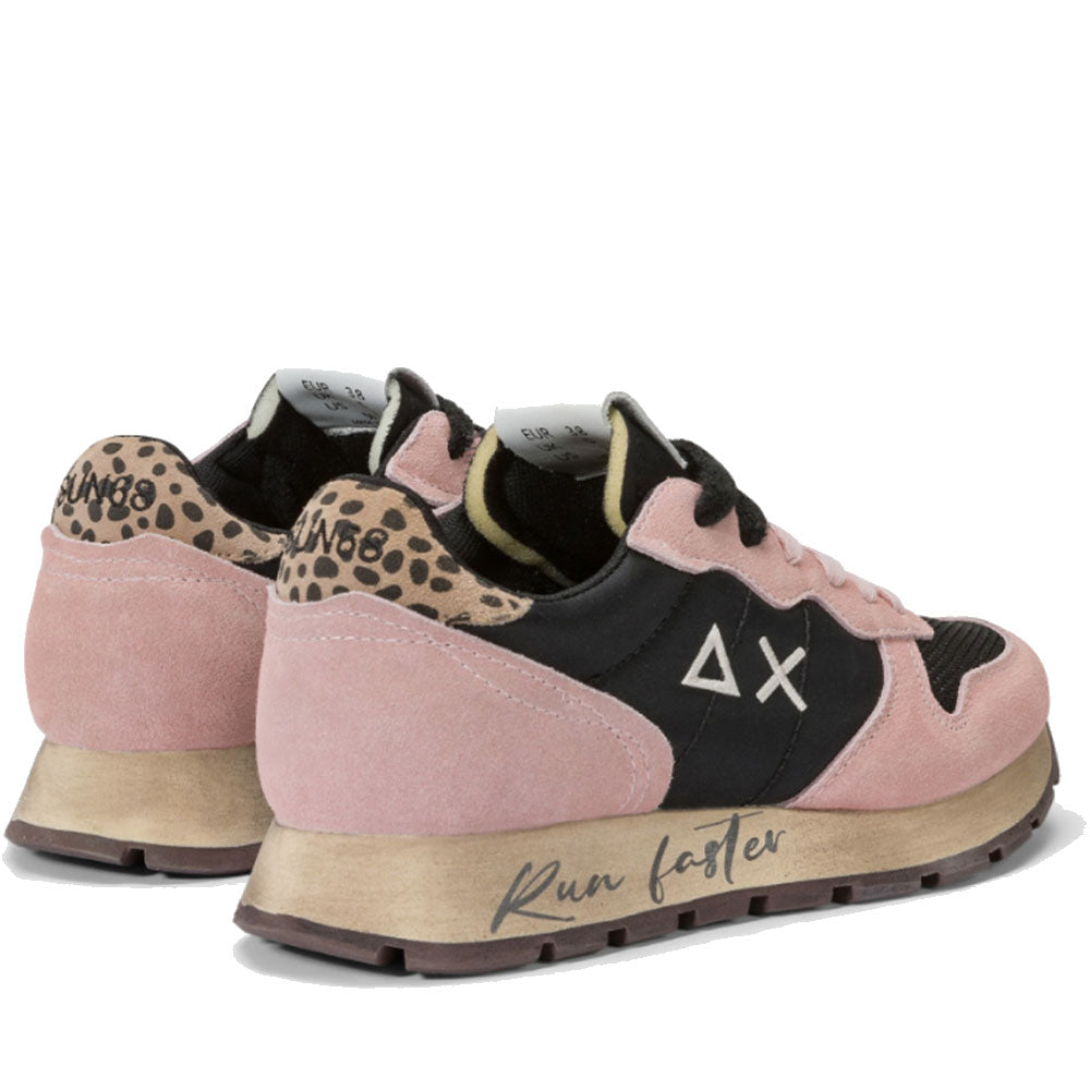 Women's SUN68 Ally Vintage Sneakers in Pink - Z44207