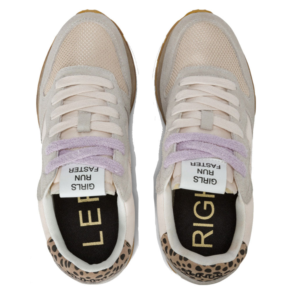 Women's SUN68 Ally Vintage Sneakers in Cream White - Z44207