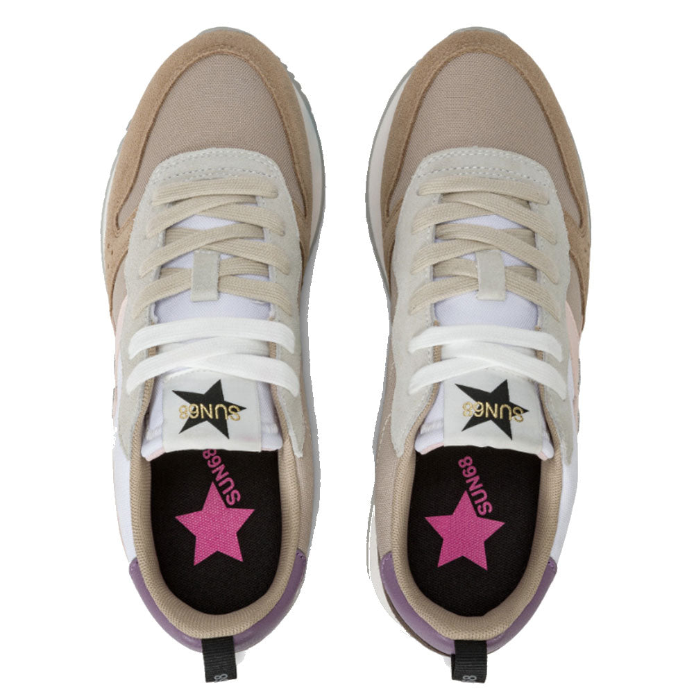 Scarpe Donna Sun68 Sneakers Stargirl Multicolor Colore Beige Scuro - Z44209