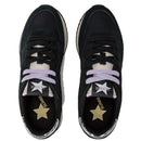 Scarpe Donna Sun68 Sneakers Stargirl Glitter Logo Colore Nero - Z44210