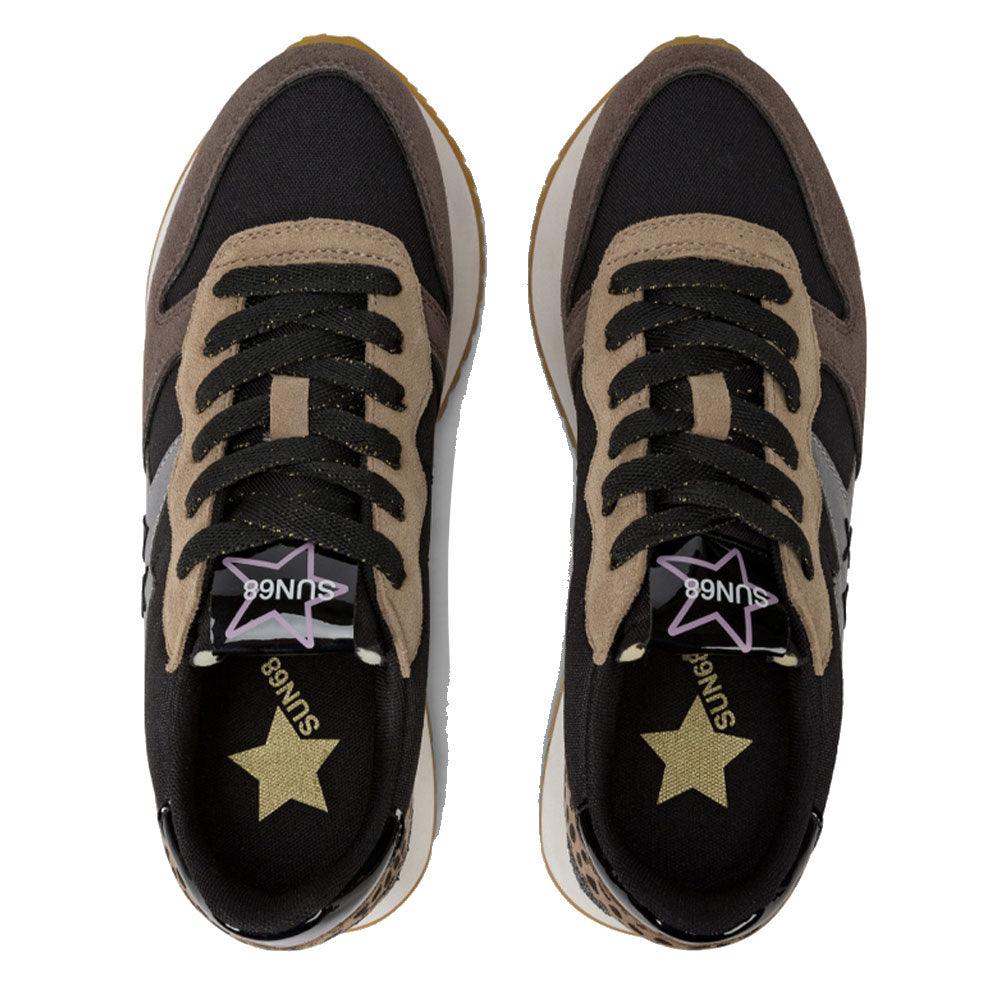 Scarpe Donna Sun68 Sneakers Big Stargirl Mix Material Colore Nero - Z44218