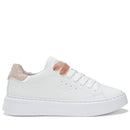 Scarpe Donna Sun68 Sneakers Grace Leather Colore Bianco - Rosa - Z44225