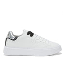 Scarpe Donna Sun68 Sneakers Grace Leather Colore Bianco - Argento - Z44225