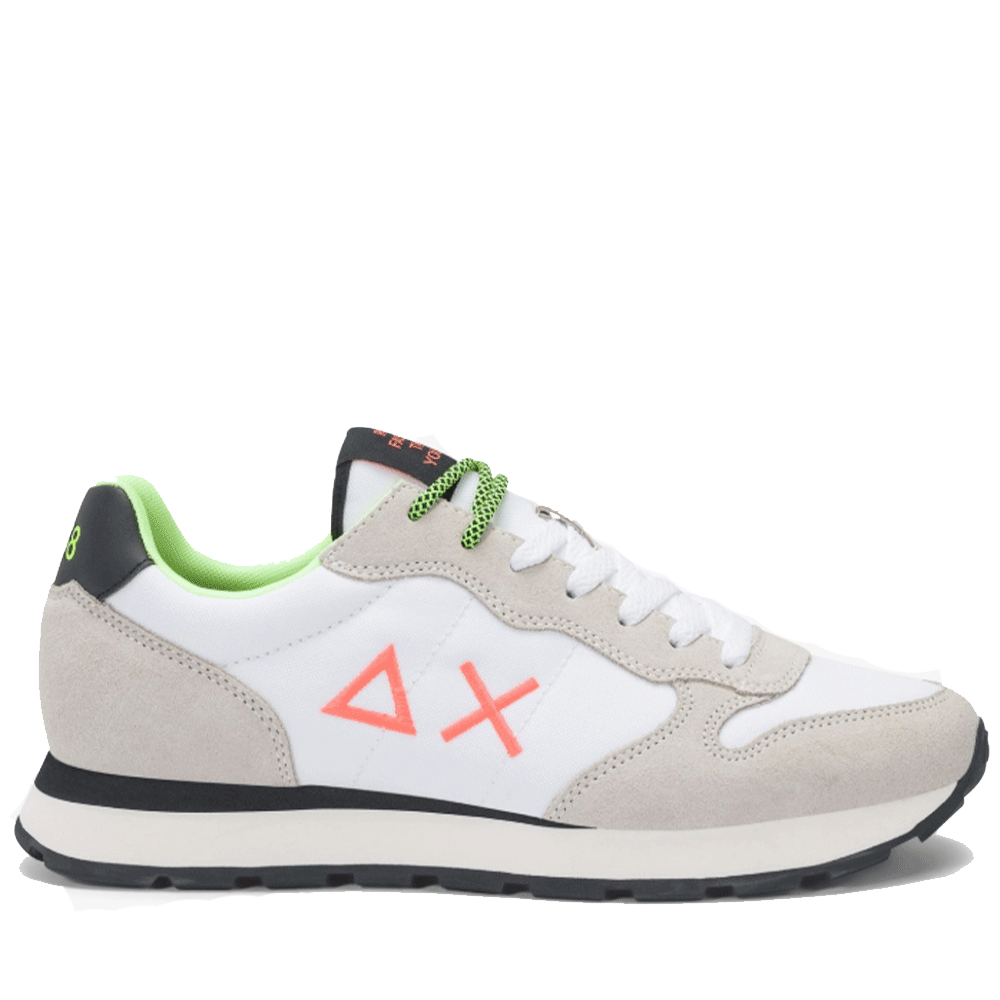 Scarpe Uomo Sun68 Sneakers Tom Fluo Bianco - Z45102