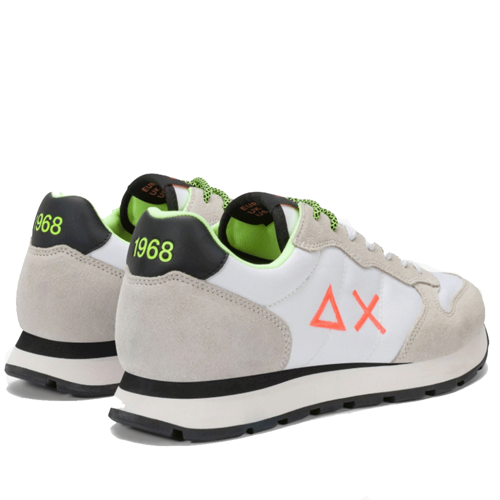 Scarpe Uomo Sun68 Sneakers Tom Fluo Bianco - Z45102