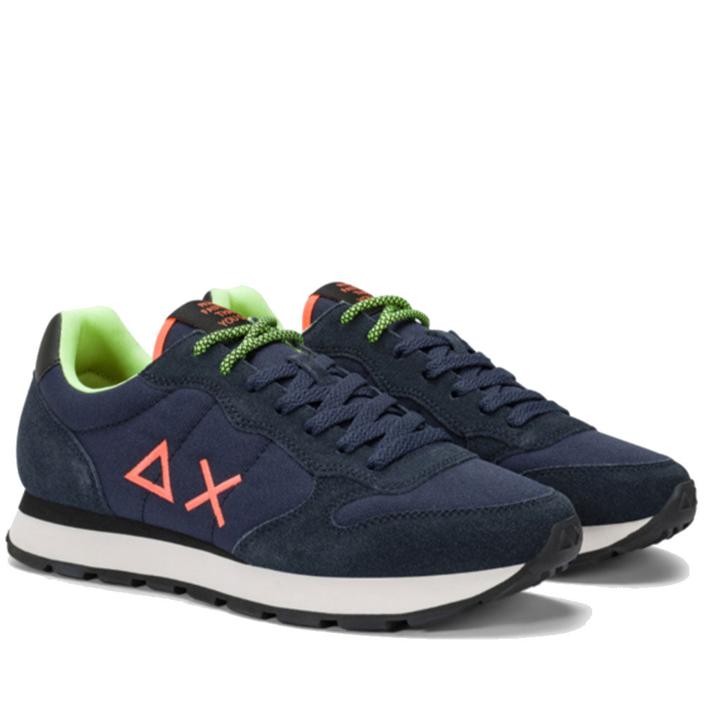 Scarpe Uomo Sun68 Sneakers Tom Fluo Navy Blue - Z45102