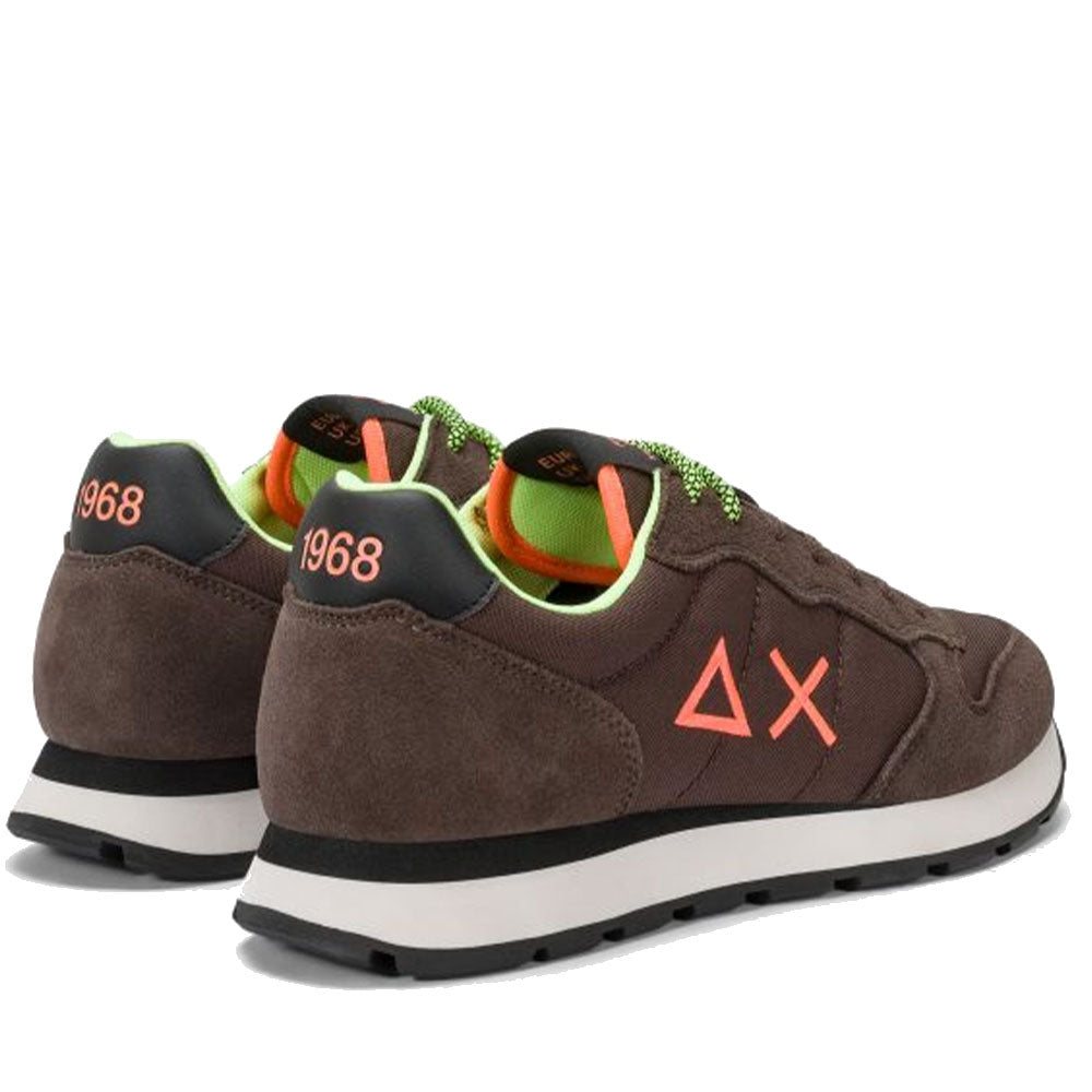 Scarpe Uomo Sun68 Sneakers Tom Fluo Marrone - Z45102