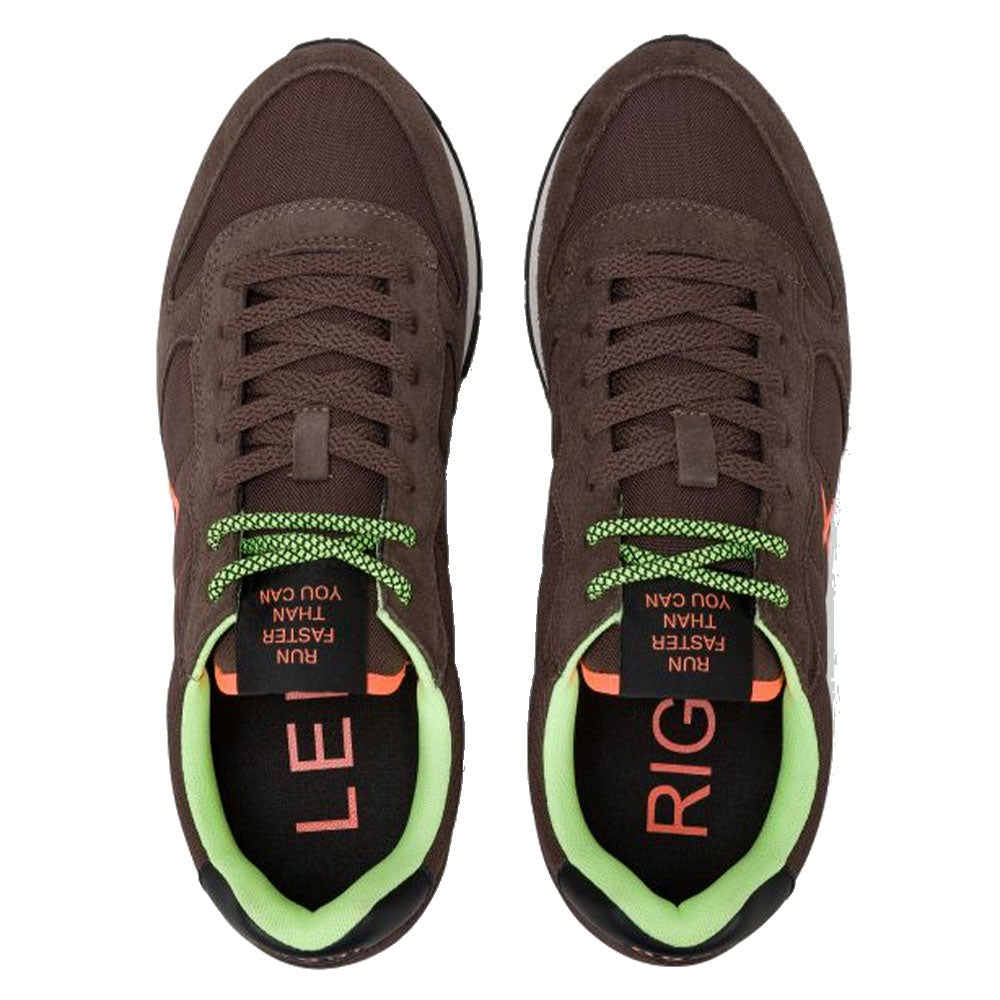 Scarpe Uomo Sun68 Sneakers Tom Fluo Marrone - Z45102