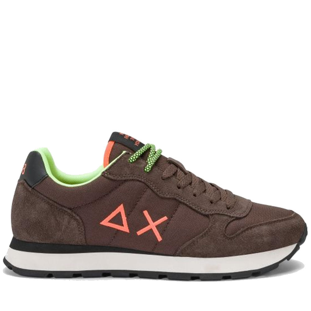 Scarpe Uomo Sun68 Sneakers Tom Fluo Marrone - Z45102