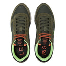 Scarpe Uomo Sun68 Sneakers Tom Fluo Militare Scuro - Z45102