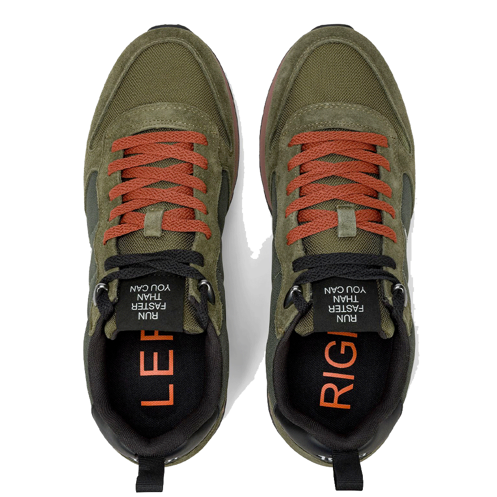 Scarpe Uomo Sun68 Sneakers Tom Snake Colore Militare Scuro - Z45104