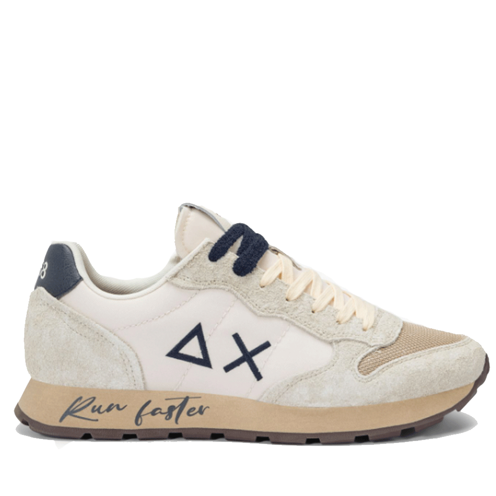 Scarpe Uomo Sun68 Sneakers Tom Vintage Colore Bianco Panna - Z45105