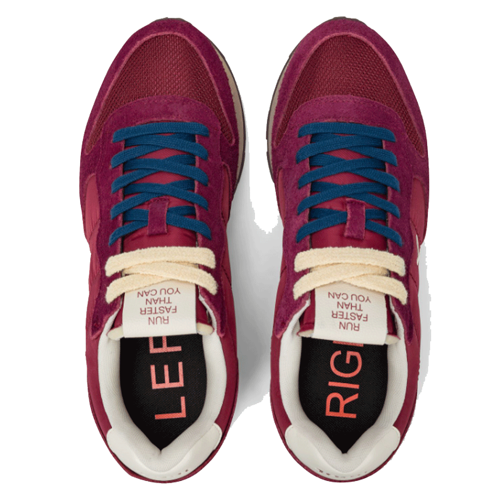 Men's Burgundy Sneakers SUN68 Tom Vintage - Z45105