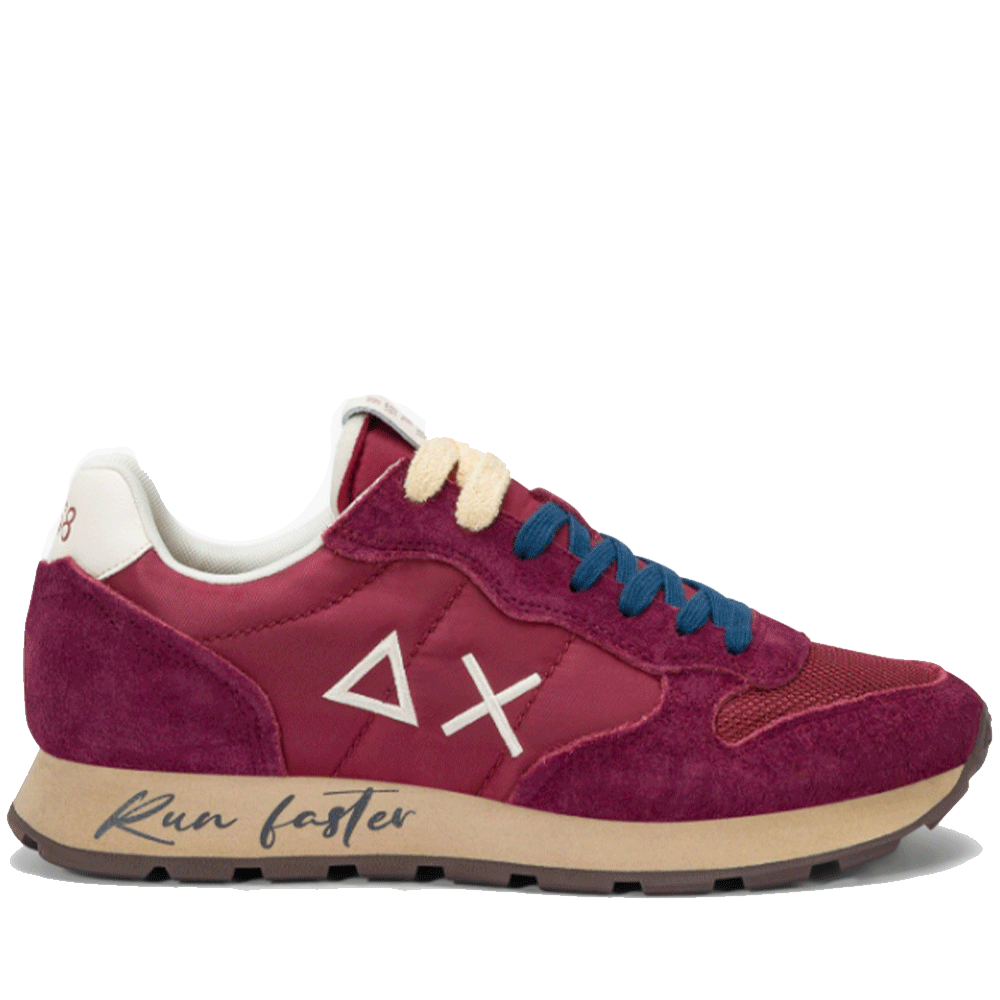 Scarpe Uomo Sun68 Sneakers Tom Vintage Colore Bordeaux - Z45105
