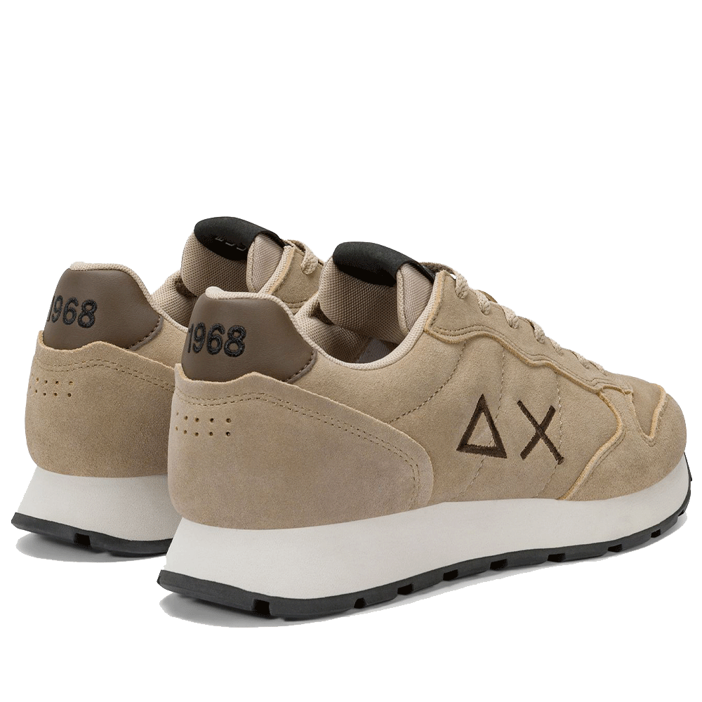 Scarpe Uomo Sun68 Sneakers Tom Suede Beige Scuro - Z45106