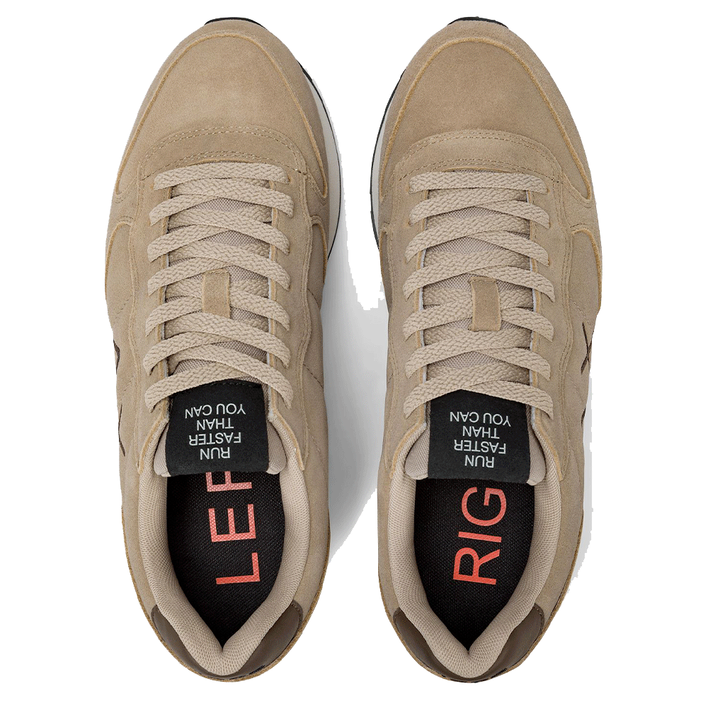 Scarpe Uomo Sun68 Sneakers Tom Suede Beige Scuro - Z45106